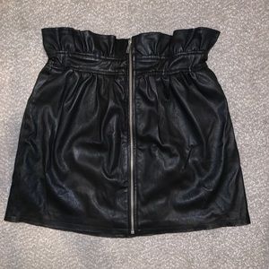 Lovers + Friends Leather Mini Skirt